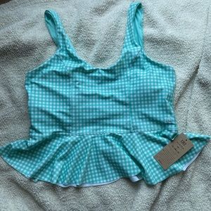 Albion Mint Peplum Tankini